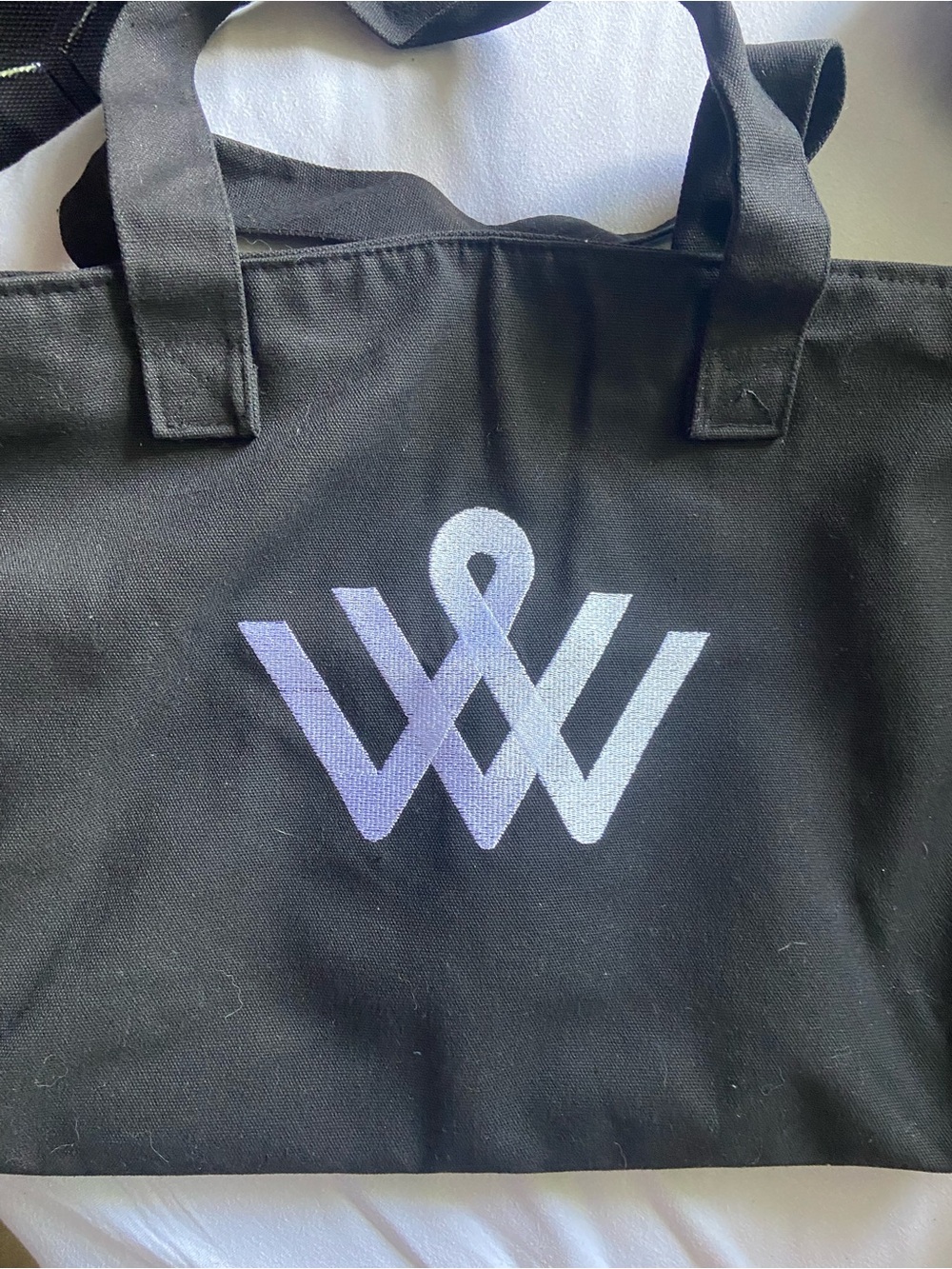 #9- WARD VILLAGE WAIKIKI Black Heavy-Duty Canvas Tote Bag